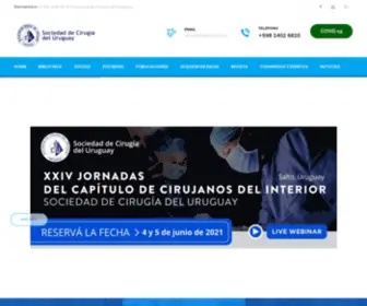 Scu.org.uy(Sociedad de Cirugía del Uruguay) Screenshot