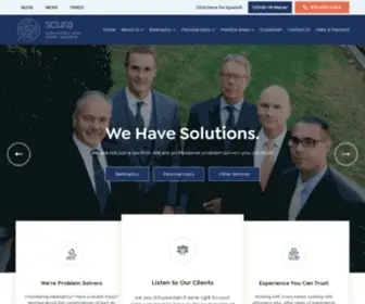 Scura.com(New Jersey Bankruptcy & Personal Injury Lawyers) Screenshot