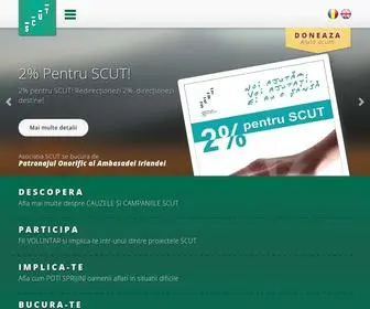 Scutbv.ro(Asociatia de Servicii Sociale SCUT Brasov) Screenshot