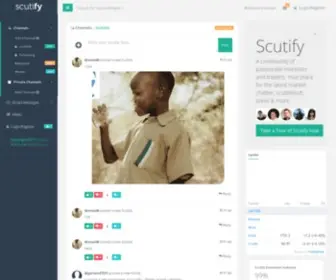 Scutify.com(The Most Innovative Financial Social Network) Screenshot