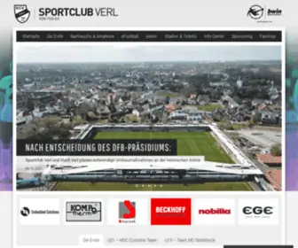 Scverl.de(SPORTCLUB Verl) Screenshot