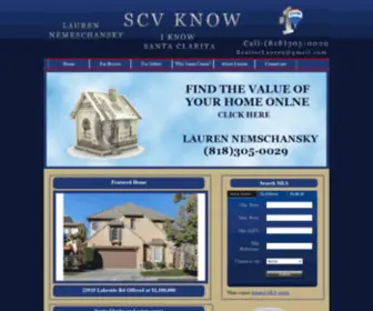 SCVknow.com(Santa Clarita & Valencia area home sales) Screenshot