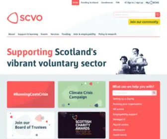 Scvo.net(Scottish Council for Voluntary Organisations) Screenshot