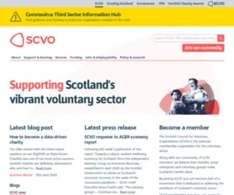 Scvo.org.uk(Scottish Council for Voluntary Organisations) Screenshot