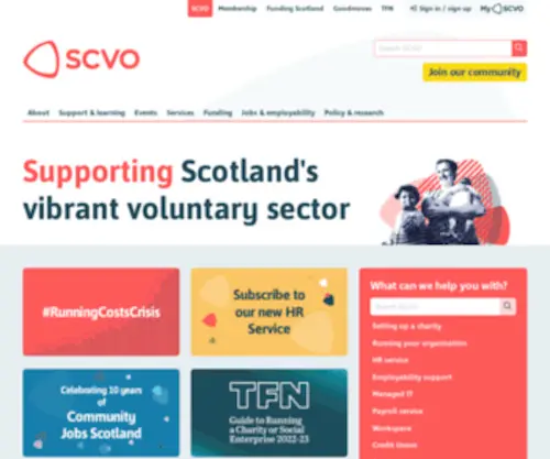 Scvo.org(Scvo) Screenshot