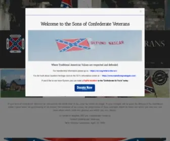 SCV.org(Sons of Confederate Veterans) Screenshot