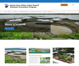 Scvurppp.org(Santa Clara Valley Urban Runoff Pollution Prevention Program) Screenshot