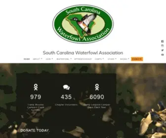 Scwa.org(South Carolina Waterfowl Association) Screenshot