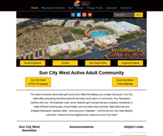 Scwaz.com(Sun City West Community Information) Screenshot