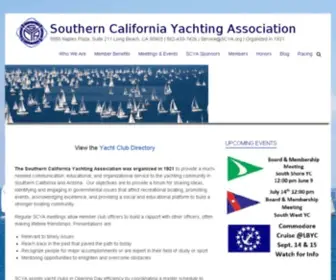 Scya.org(Southern California Yachting Association) Screenshot