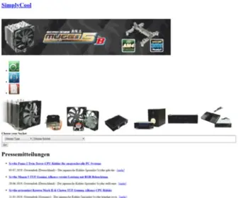 SCYthe-EU.com(News: CPU Kühler) Screenshot