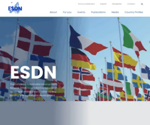 SD-Network.eu(The European Sustainable Development Network (ESDN)) Screenshot