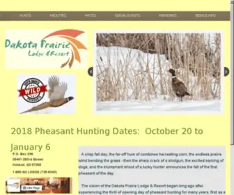 SD-Pheasanthunting.com(Dakota Prairie Lodge) Screenshot