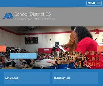 SD25.org(Arlington Heights School District 25) Screenshot