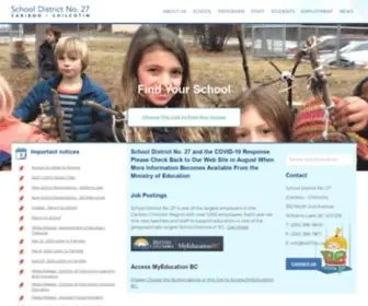SD27.bc.ca(The School District) Screenshot