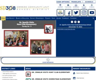 SD308.org(Community Unit School District 308) Screenshot