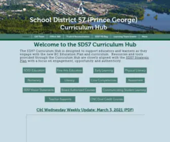 SD57Curriculumhub.com(SD57 Curriculum Hub) Screenshot