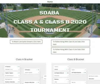 Sdabatournament.com(South Dakota Amateur Baseball Association Tournament) Screenshot