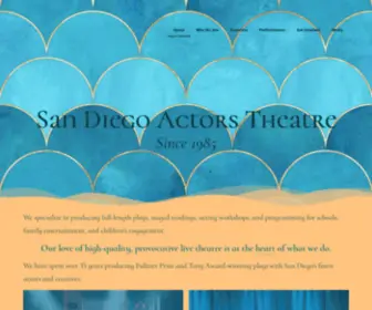 Sdactorstheatre.net(San Diego Actors Theatre) Screenshot