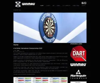 Sdadarts.com(Scottish Darts Association) Screenshot