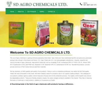 Sdagrochemicals.com(Agricultural chemicals manufacturer) Screenshot