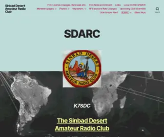 Sdarc.us(Sinbad Desert Amateur Radio Club) Screenshot