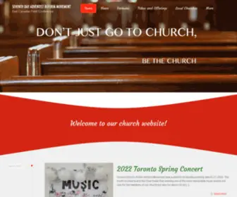 Sdarm.ca(Seventh Day Adventist Reform Movement) Screenshot