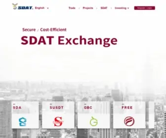 Sdatokens.com(SDAT Exchange) Screenshot