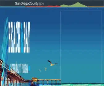 Sdbeachinfo.com(County of San Diego Beach Water Quality) Screenshot