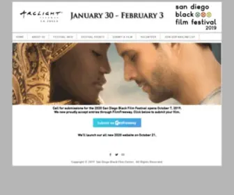 SDBFF.com(San Diego Black Film Festivalhome) Screenshot