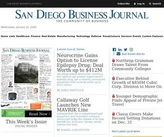 SDBJ.com(San Diego Business Journal) Screenshot