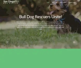 SDBR.org(San Diego Bull Dog Rescue) Screenshot