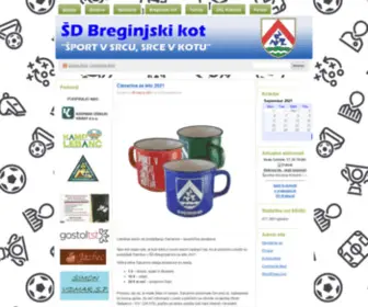 SDbreginjskikot.com(ŠD Breginjski kot) Screenshot