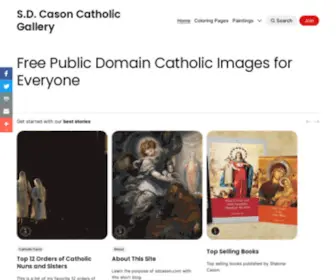 Sdcason.com(Cason Catholic Gallery) Screenshot