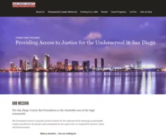 SDCBF.org(San Diego County Bar Foundation) Screenshot