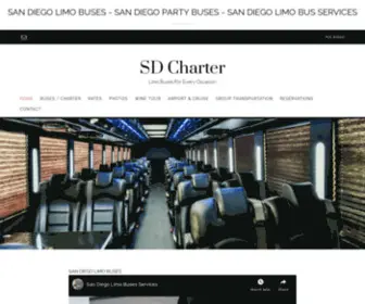 SDcharter.com(San Diego limo buses) Screenshot