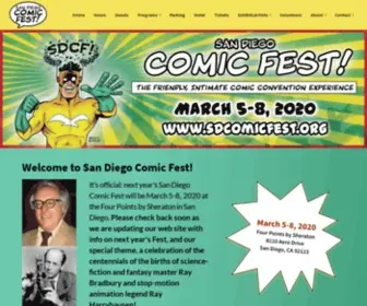 SdcomicFest.org(The friendly) Screenshot