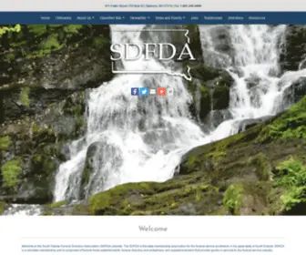 SDfda.org(South Dakota Funeral Directors Association) Screenshot