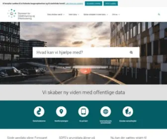 Sdfe.dk(Styrelsen for Dataforsyning og Effektivisering) Screenshot