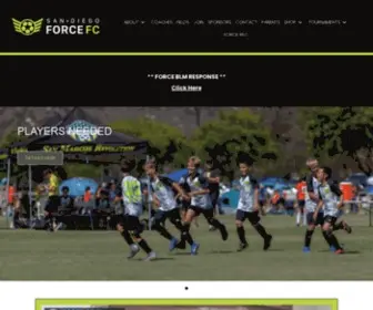 Sdforcefc.com(Competitive Soccer Development) Screenshot