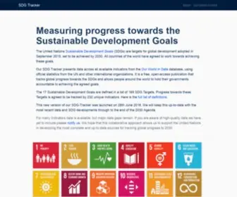 SDG-Tracker.org(Our World in Data’s SDG Tracker) Screenshot