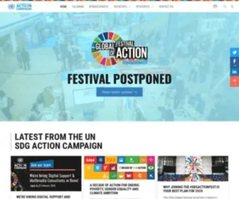 SDG.ac(United Nations SDG Action Campaign) Screenshot