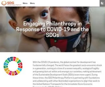 SDGphilanthropy.org(SDG Philanthropy Platform) Screenshot