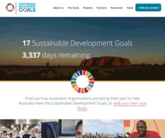 SDGS.org.au(Sustainable Development Goals Australia) Screenshot
