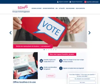 SDH.fr(La référence des logements sociaux en Isère) Screenshot