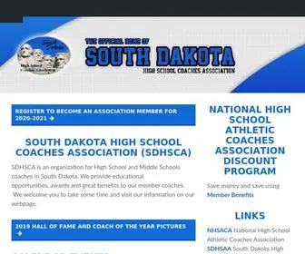 SDHsca.org(South Dakota High School Coaches Association) Screenshot