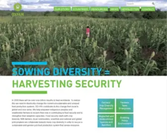 SDHSprogram.org(Sowing Diversity = Harvesting Security) Screenshot