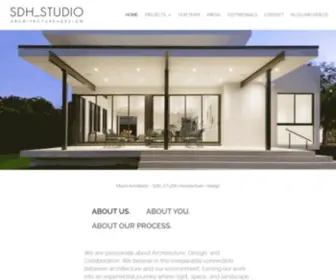 SDHstudio.com(Award winning Miami Architects. SDH) Screenshot