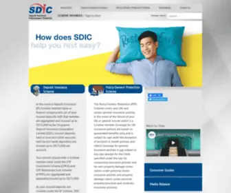 Sdic.org.sg(Singapore Deposit Insurance Corporation) Screenshot