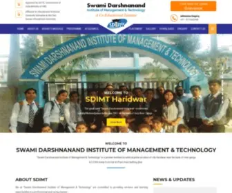 Sdimt.org(Swami Darshnanand Institute of Management & Technology) Screenshot